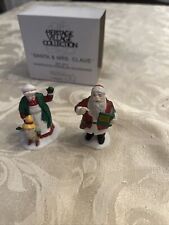 Dept. 56 North Pole Village Santa and Mrs. Claus Figurine picture