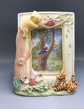 Vintage Charpente Classic Ceramic Winnie The Pooh Tigger Picture Frame with Box picture