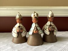 Lot of 3 Vintage South American (?) Clay Religious Figurines, Tallest: 6 1/2