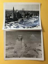 2 WW2/II Era Egypt Photos ~ Great Sphinx of Giza, Mosque-Madrasa of Sultan Hasan picture