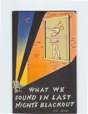 Postcard What We Found In Last Night's Blackout with Humor Comic Art Print picture