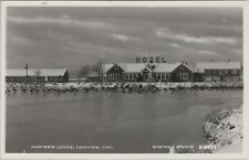RPPC Lakeview OR Hunters Lodge Hotel geese Eastman photo postcard G61 picture