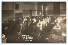 c1910's 8th Grades Public School Classroom Ellsworth WI RPPC Photo Postcard picture