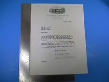 Vintage May 28, 1943 J. F. Sturdy's Sons Company Letterhead M5974 picture