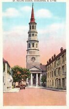 Vintage Postcard St. Philips Anglican Historic Church Charleston South Carolina picture