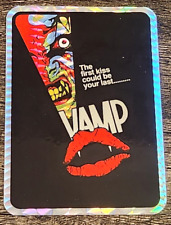 Vintage VAMP Prism Vending Machine Sticker 1980s Horror Movie Vampires picture