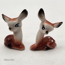 Vintage Deer Fawn Figurines Kitschy Set Of 2 Granny Handpainted 2