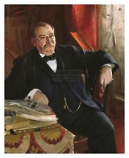 PRESIDENT GROVER CLEVELAND PRESIDENTIAL PORTRAIT PAINTING 8X10 PHOTO picture
