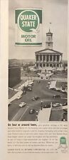 1959 Quaker State Motor Oil VTG 1950s PRINT AD Nashville Victory Park & Capitol picture