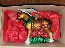 Old World Christmas Draft Horse Ornament NIB picture