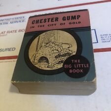 RARE 1935 3-Color SOFTCOVER Big Little Book CHESTER GUMP in the CITY OF GOLD VG+ picture