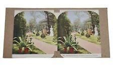 Vintage Stereoscope Card Arlington National Cemetery Among the Graves Color LI73 picture