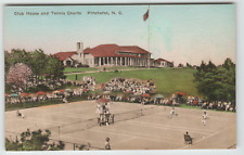 Postcard Linen Club House and Tennis Courts Pinehurst, NC picture