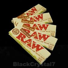 5PK AUTHENTIC RAW Organic 1.25 (1-1/4) Size Rolling Papers - US Seller picture