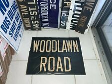 NY NYC SUBWAY ROLL SIGN IRT WOODLAWN ROAD RARE PRIMITIVE R15 BRONX PARK N.Y. ART picture