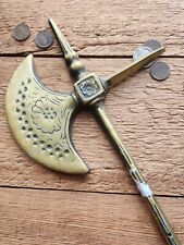 Vtg / Unbranded / Brass / Axe Cast Replica / Wall Decor / Japan picture