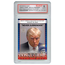 Trump Mugshot Collector Trading Card - Graded Gem Mint 10 picture