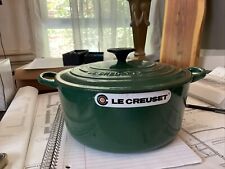 Le Creuset Green Dutch Oven Enamel Cast Iron 4.5 Qt With Lid Trending Color picture