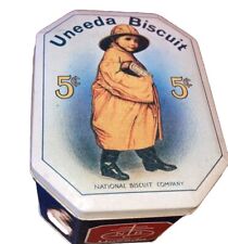 Uneeda Biscuit NBC National Biscuit Company  Tin Canister, Reissue of 1923 picture