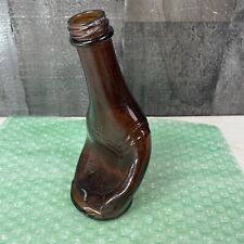 Unusual Melted Dark Brown Glass The Christian Brothers California Bottle 6.5