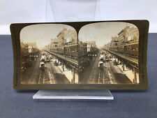 1903 The Bowery North of Grand Street New York City Stereoview Photograph picture