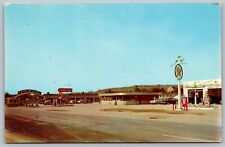 Rainbow Autel Chilhowie Virginia VA 1950s Texico Gas Station Pumps Postcard H1 picture