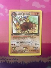 Pokemon Card Dark Dugtrio Team Rocket 1st Edition Rare 23/82 Near Mint Condition picture