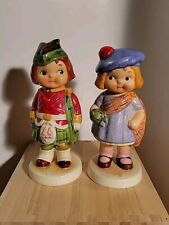 Dolly Dingle Traveler Series Dolly & Scottie MINT SET OF 2 FIGURES signed 5.5