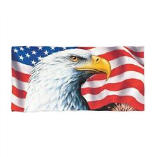 american bald eagle  Beach Towel picture