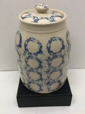 Vintage Westerwald Pottery Canister Jar Crock w/ Lid 8.5