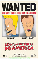 BEAVIS AND BUTTHEAD DO AMERICA MOVIE POSTER Original SS 27x40 RARE Advance Style picture