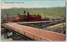 Antique Postcard~ Prospect Bridge~ Johnstown, Pennsylvania, PA picture