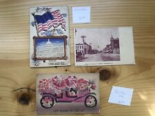 Vintage Lot Of 3 Antique Chicago postcards One Is From 1912 picture