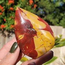 Mookaite Yellow Red Crystal Rhombus Freeform 128  grams picture
