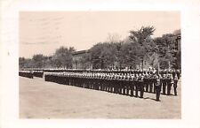 RPPC Review Grounds WWII Naval Training Center Navy Great Lakes IL 1942 Postcard picture