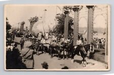 Foreign RPPC European Parade Float ON Top Globe photo Postcard 8a picture