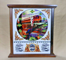 IC Illinois Central The City of New Orleans Railroad Clock / Walnut / handmade picture