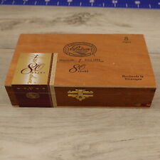 Padron Handmade Cigar Box Empty 80 Years 8 Cigars Wood Brown  picture