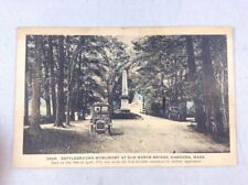 Battleground Monument Concord Massachusetts Vintage Color Postcard Unpost picture