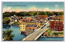 Birdseye View Of Westbrook Maine ME Postcard picture
