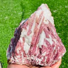 1590g Large Natural Red Tourmaline Quartz Crystal Rough Mineral Specimen Healing picture