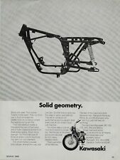1969 Kawasaki Solid Geometry Frame 350 650 CC Original VINTAGE PRINT AD picture