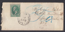 Croton Landing NY cancel postal cover Scott A46 3¢ Washington 1870-1871 picture