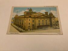 Denver, Colorado ~ Municipal Auditorium - 1940s Vintage  Postcard picture