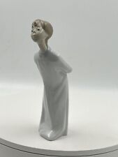 VINTAGE NAO BY LLADRO BLOWING KISS BOY FIGURINE 4869 PORCELAIN picture