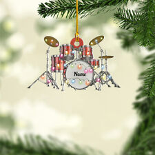 Personalized Drum Kit Christmas Light Ornament, Custom Car Ornament picture