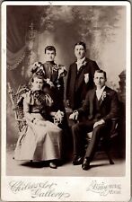 Antique Cabinet Photo Victorian Family Photo Ishpeming Michigan picture