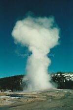 Yellowstone Geyser FOUND PHOTOGRAPH Color  Original VINTAGE 93 4 B picture