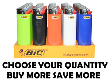Big Size BIC Lighter Assorted Multi Color Flint Lighters Multi 1 2 4 8 12 50 picture
