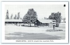 c1930's Grand Motel Cars Roadside Loveland Colorado CO Unposted Vintage Postcard picture